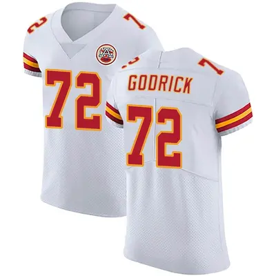 Men's Elite Chukwuebuka Godrick Kansas City Chiefs White Vapor Untouchable Jersey