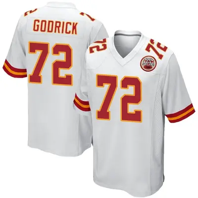 Men's Game Chukwuebuka Godrick Kansas City Chiefs White Jersey