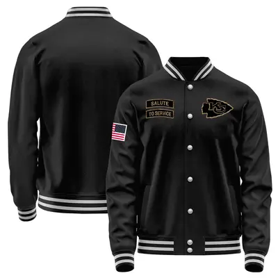 Men's Kansas City Chiefs Black Salute to Service Sideline Performance Jacket