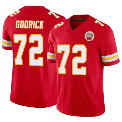 Men's Limited Chukwuebuka Godrick Kansas City Chiefs Red Vapor F.U.S.E. Jersey