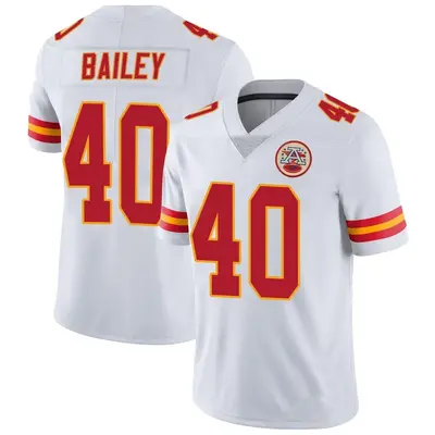 Men's Limited Emani Bailey Kansas City Chiefs White Vapor Untouchable Jersey