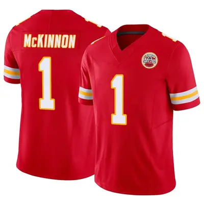 Men's Limited Jerick McKinnon Kansas City Chiefs Red Vapor F.U.S.E. Jersey