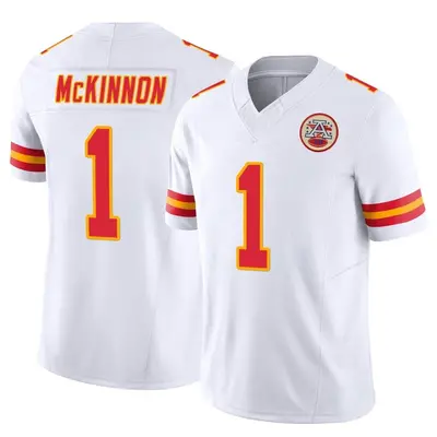 Men's Limited Jerick McKinnon Kansas City Chiefs White Vapor F.U.S.E. Jersey