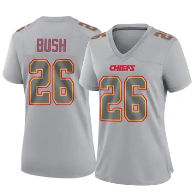 Women's Game Deon Bush Kansas City Chiefs Gray Atmosphere Fashion Jersey