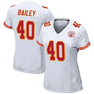 Women's Game Emani Bailey Kansas City Chiefs White Jersey